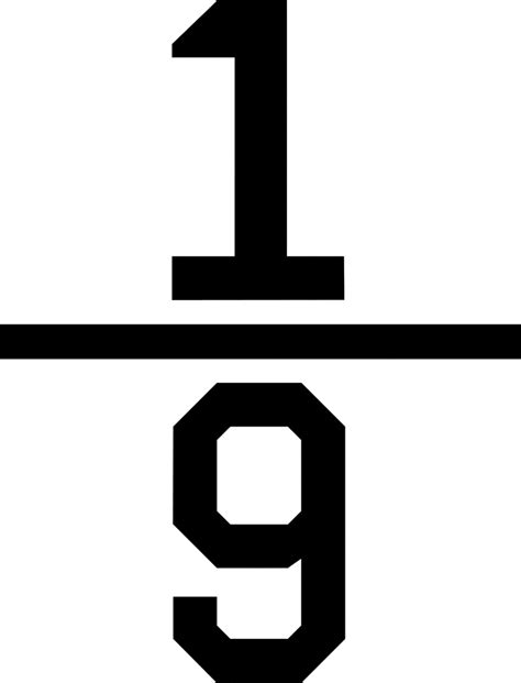 1+9|Fraction 1 / 9